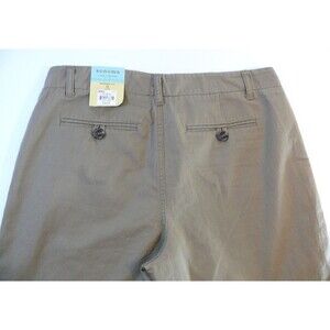 NWT Sonoma cropped pants Capris beige taupe silver mink color cotton size 12